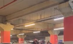 AVM otoparkında iki aile arasında kavga: O anlar kamerada