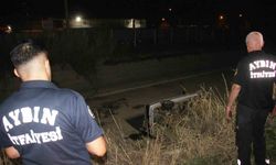 Aydın’da otomobil sulama kanalına uçtu: 2 yaralı