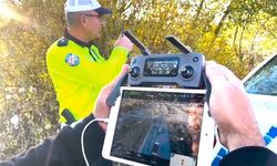Bayburt’ta drone ile trafik denetimi yapıldı