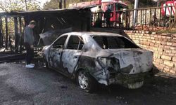 Beykoz’da korkutan yangın: Garaj ve otomobil yanarak adeta kül oldu