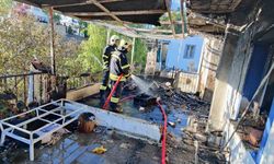 Bodrum’da bir evde yangın çıktı