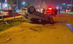 Bursa’da otomobil takla attı: 2 yaralı