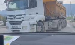 Bursa’da ters şeritten giren kamyon ’pes’ dedirtti