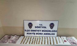 Çaldıkları altın dolu keseyi toprağa sakladılar