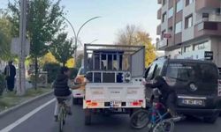 Diyarbakır’da bisikletli çocukların tehlikeli yolculuğu