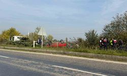 Düz yolda direksiyon hakimiyetini kaybetti, takla attı: 1 yaralı