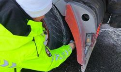 Erzincan’da zorunlu kış lastiği denetimi yapıldı