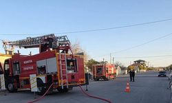 Ev ve dorsede çıkan yangın korkuttu