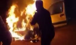 Gaziantep’te yanan araca cezaevi personeli müdahale etti, Bakan Tunç tebrik etti