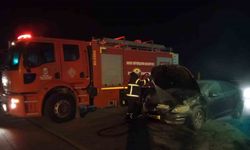 Hassa’da otomobil yangını