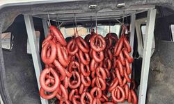 Hatay’da menşei belirsiz 120 kilogram sucuğa el konuldu