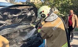 İskenderun’da minibüs yangını