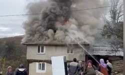 Kastamonu’da çıkan ev yangını söndürüldü