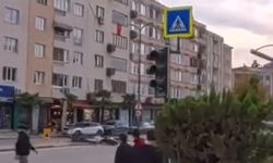 Kaza anı kask kamerasına yansıdı