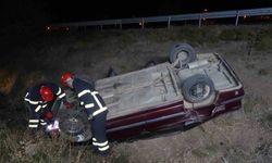 Kırıkkale’de otomobil takla attı: 1 yaralı