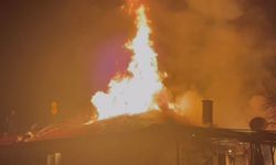 Kula’da gece saatlerinde yangın paniği