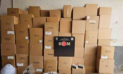 Kütahya’da 688 bin 640 adet makaron ele geçirildi