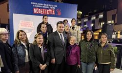 Levent Meydanı’nda 25 Kasım Kadına şiddete karşı nöbet etkinliği