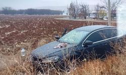 Malatya’da kontrolden çıkan otomobil tarlaya girdi: 4 yaralı