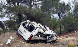 Malatya’da minibüs şarampole devrildi: 1 yaralı