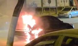 Malatya’da seyir halindeki otomobilde yangın