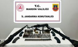 Mardin’de çok sayıda kaçak silah ve mühimmat ele geçirildi