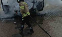 Mardin’de kamyonette çıkan yangın söndürüldü