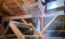 Menteşe TOKİ’de çatı yangını korkuttu