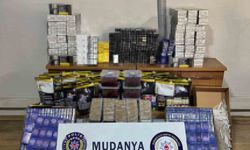 Mudanya’da yüklü miktarda kaçak tütün ürünleri ele geçirildi