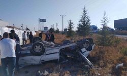 Otomobil takla attı: 1 ölü, 1 yaralı