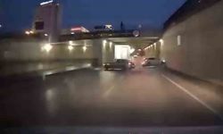 Otomobiliyle makas atarken kaza yaptı: O anlar araç kamerasında