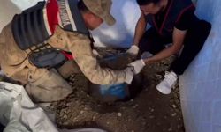 Pes dedirten uyanıklık, uyuşturucu bulunan kovayı deprem çadırının içerisinde toprağa gömdü