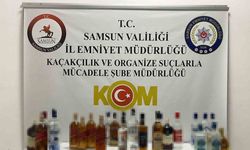 Samsun’da 28,1 litre sahte içki ve 35 litre etil alkol ele geçirildi