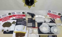 Samsun’da uyuşturucu ve silah ele geçirildi