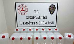 Sinop’ta 80 litre etil alkol ele geçirildi