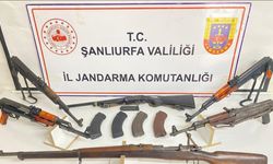 Siverek’te çok sayıda silah ele geçirildi