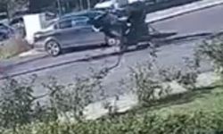 Tekirdağ’da motosiklet lokantanın bahçesine daldı: O anlar kamerada