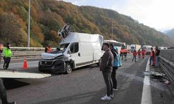 TEM’in Bolu geçişinde zincirleme kaza: 1 yaralı
