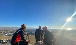 Van’da kayalıklarda mahsur kalan şahıs kurtarıldı