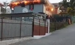 Yalova’da 2 katlı evde yangın