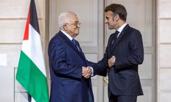 Macron ile Filistin Devlet Başkanı Abbas bir araya geldi