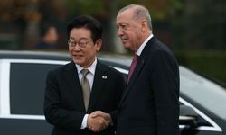 Erdoğan’dan Güney Kore liderine karşılama töreni