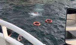 Feribottan düşen kadın kurtarıldı