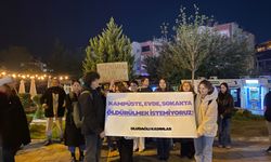 Uludağ Üniversitesi öğrencilerinden Yasemin Bulut için protesto