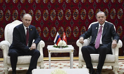 Putin ve Erdoğan Türkmenistan'da görüştü