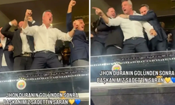 90+5'te gelen gol sonrası Sadettin Saran kendinden geçti