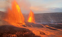 Kilauea Yanardağı yeniden lav püskürtüyor
