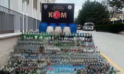 Amasya’da kaçak alkol operasyonu: 615 şişe ve 30 bidon ele geçirildi