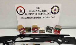 Atakum’da ruhsatsız silah ve mühimmat ele geçirildi