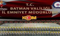 Batman'da uygulama noktasında kaçak sigara ele geçirildi